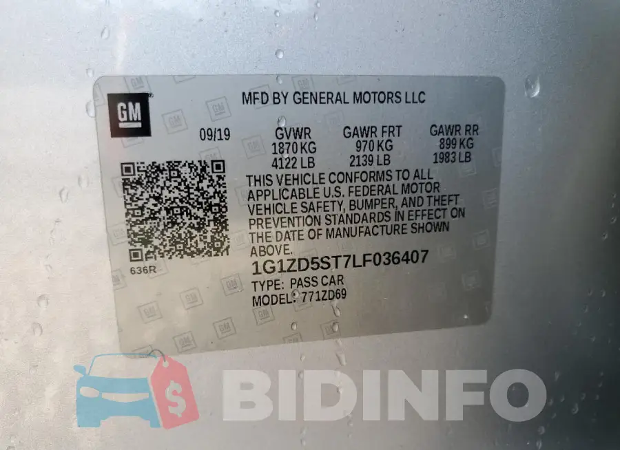1G1ZD5ST7LF036407 Photo# 12