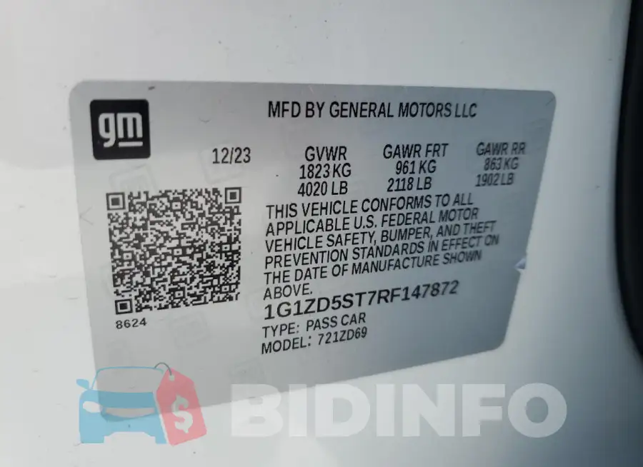 1G1ZD5ST7RF147872 Photo# 13