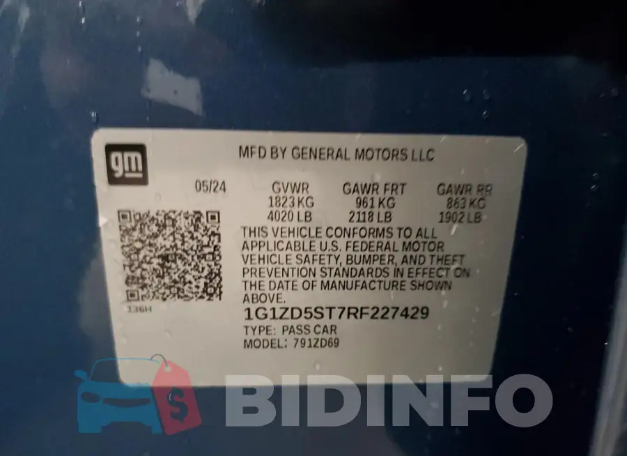 1G1ZD5ST7RF227429 Photo# 12