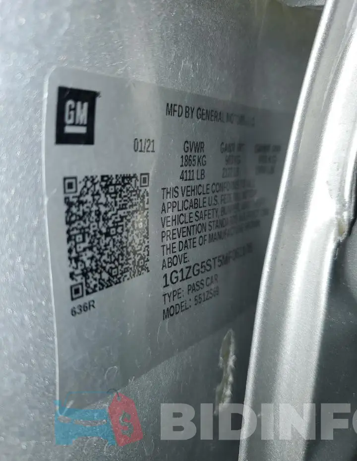 1G1ZG5ST5MF061105 Photo# 12