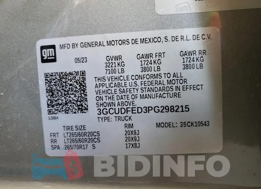 3GCUDFED3PG298215 Photo# 12
