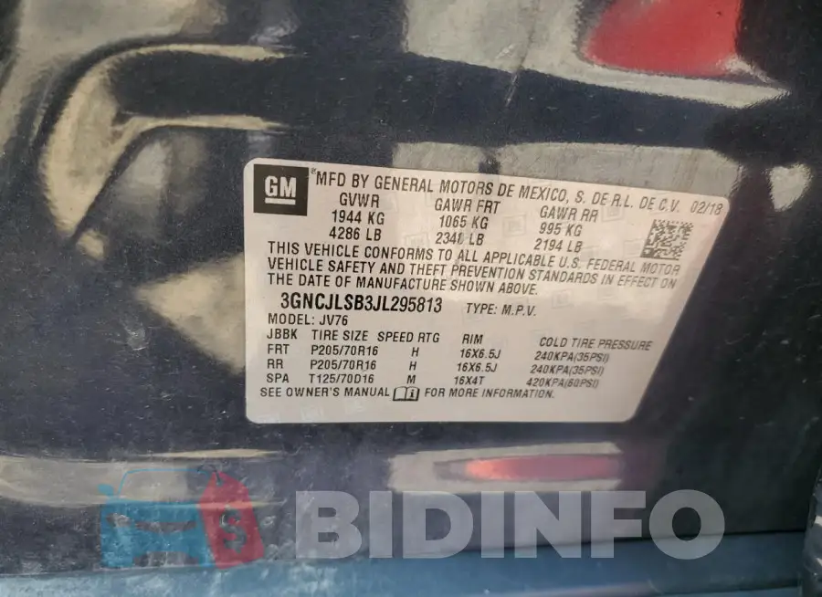 3GNCJLSB3JL295813 Photo# 12