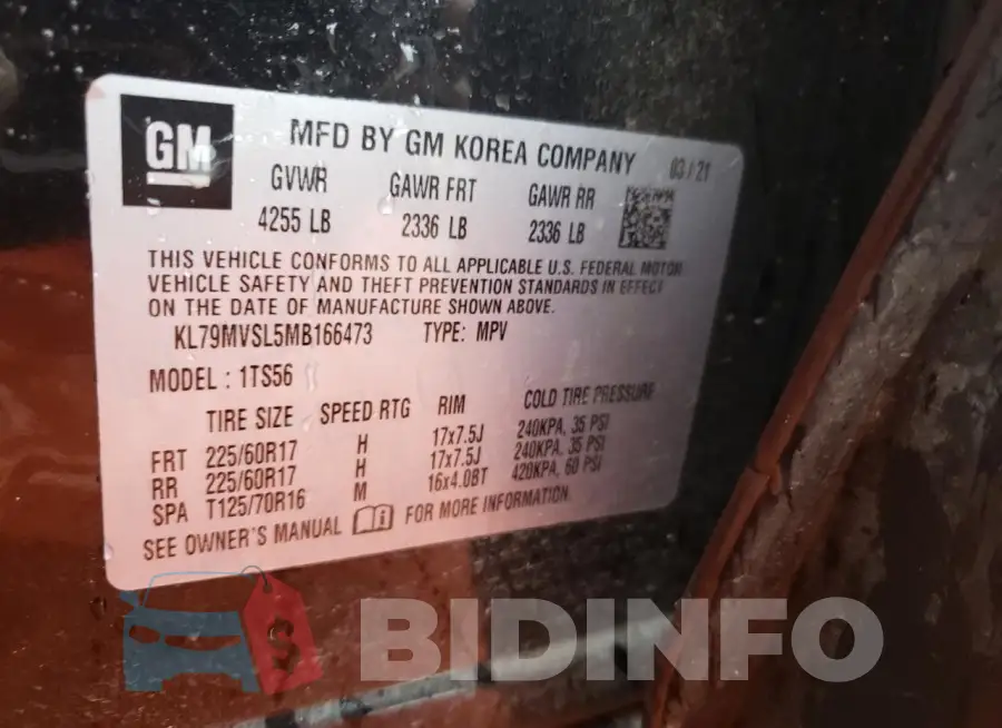 KL79MVSL5MB166473 Photo# 13