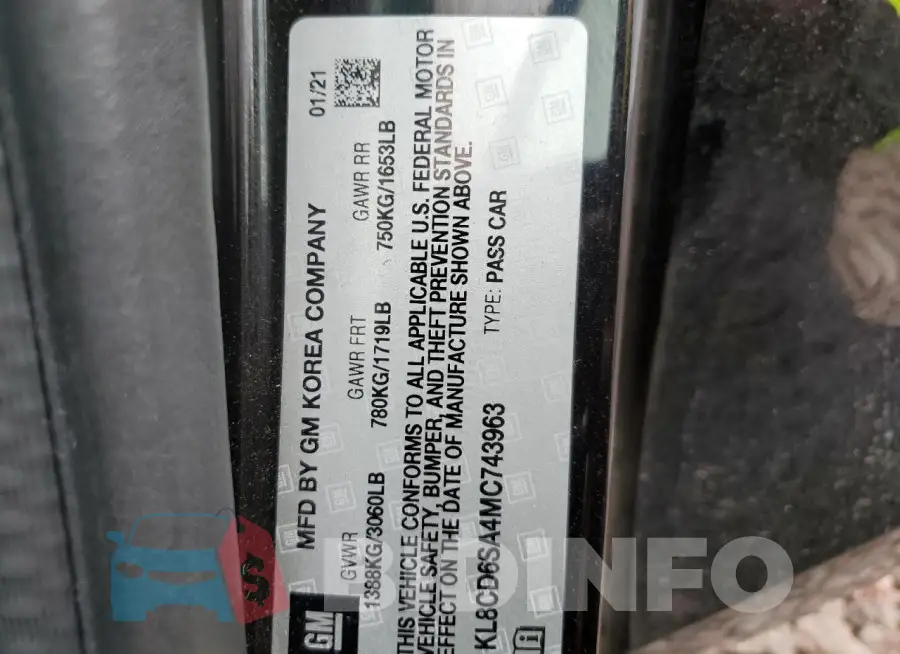 KL8CD6SA4MC743963 Photo# 12