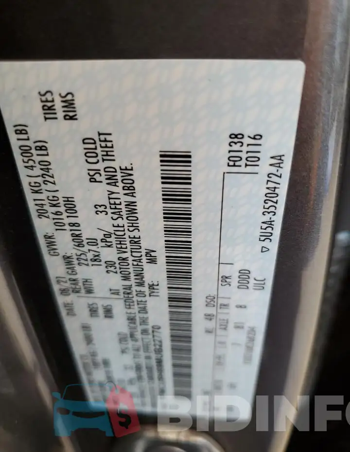 1FMCU9H69MUB22770 Photo# 13