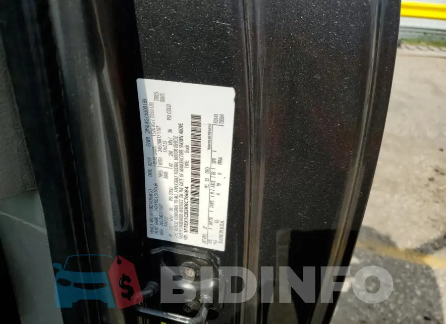 1FTEX1CB3KKC76684 Photo# 12