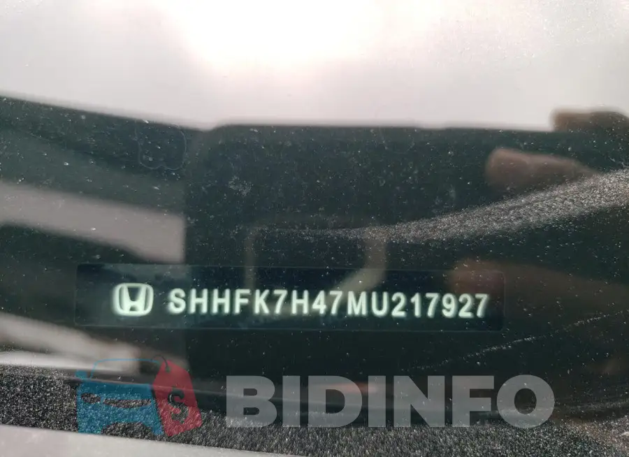SHHFK7H47MU217927 Photo# 12