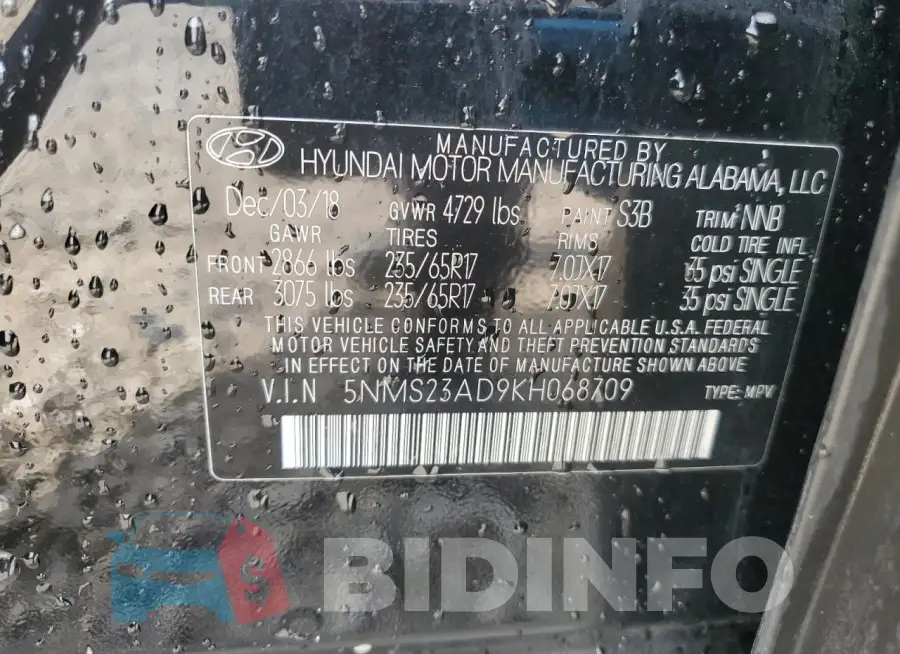 5NMS23AD9KH068709 Photo# 12