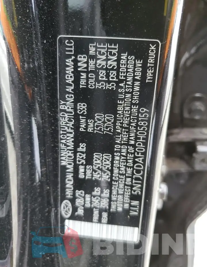 5NTJCDAF0PH058159 Photo# 13