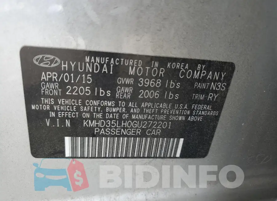 KMHD35LH0GU272201 Photo# 12