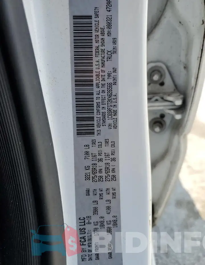 1C6SRFGT2KN626566 Photo# 12
