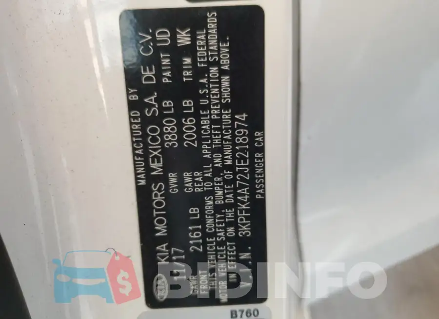 3KPFK4A72JE218974 Photo# 12