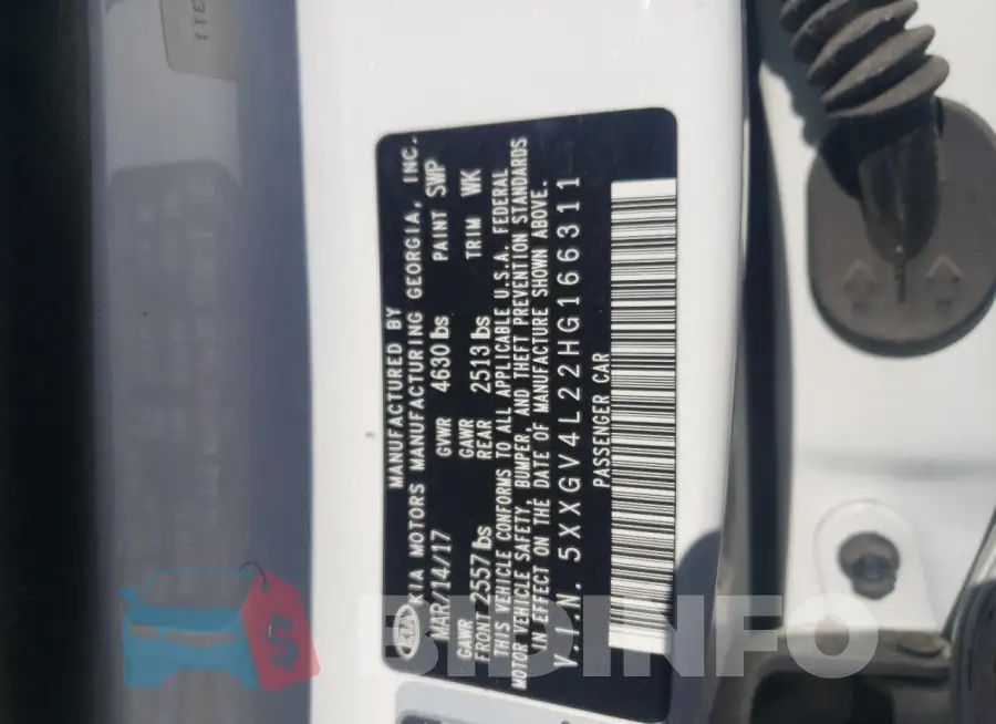 5XXGV4L22HG166311 Photo# 12