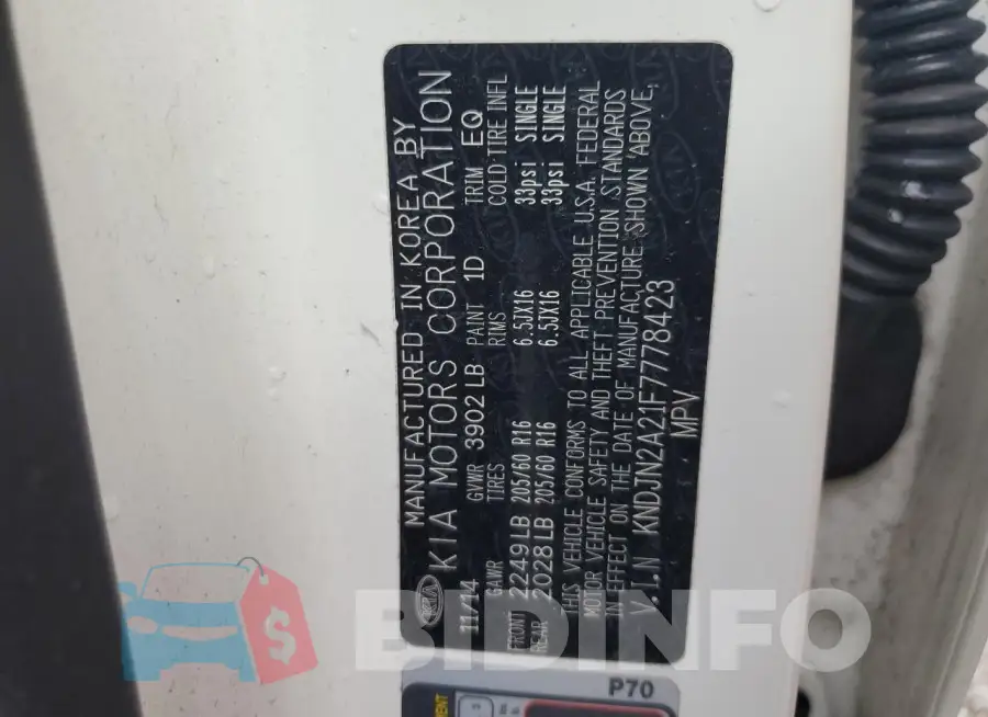 KNDJN2A21F7778423 Photo# 12