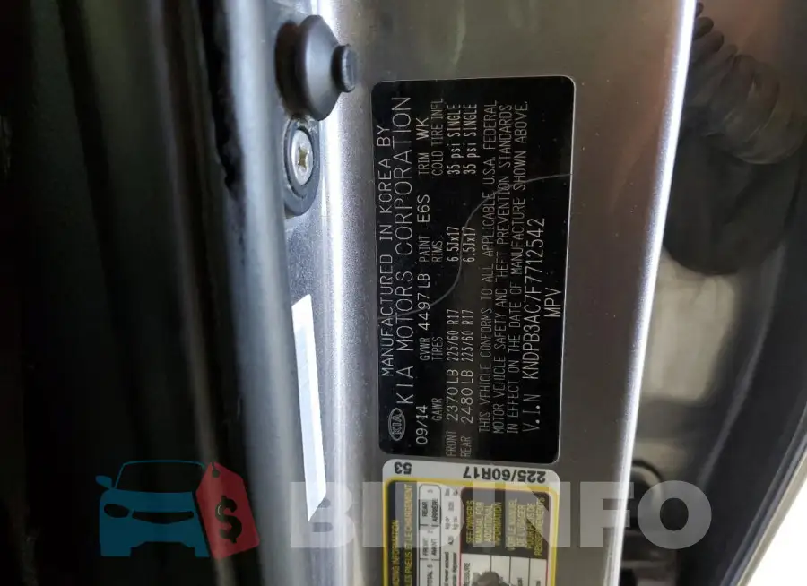 KNDPB3AC7F7712542 Photo# 13
