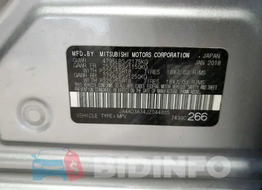 JA4AD3A34JZ044805 Photo# 13