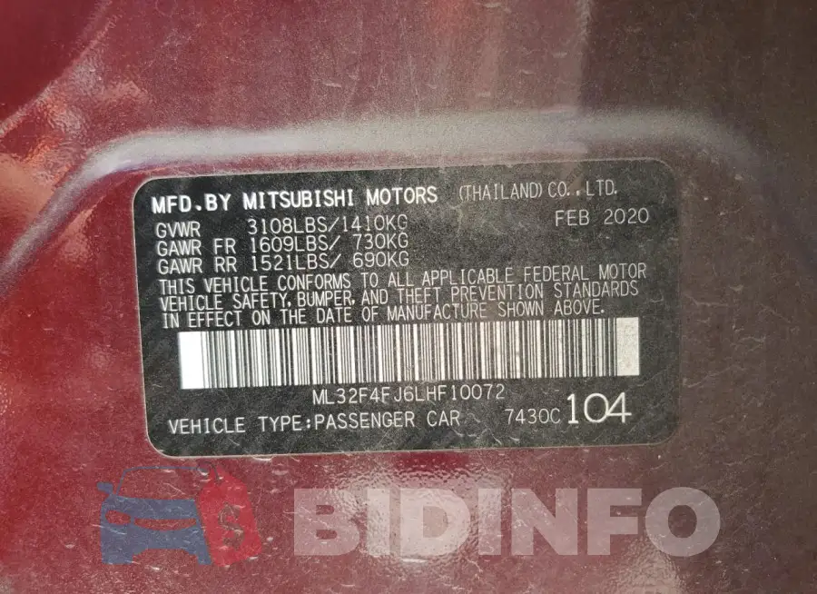 ML32F4FJ6LHF10072 Photo# 12