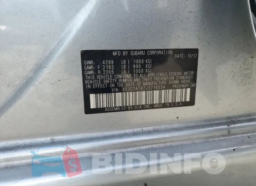 4S3GTAT67J3716034 Photo# 14