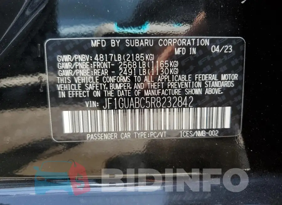 JF1GUABC5R8232842 Photo# 13