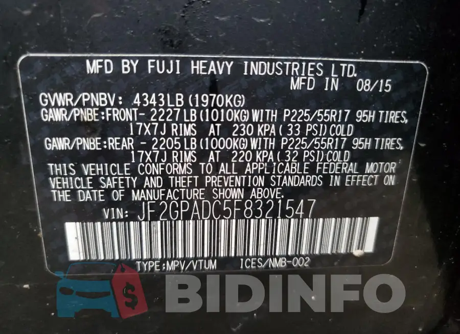 JF2GPADC5F8321547 Photo# 12