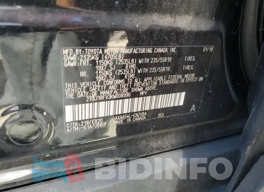 2T3J1RFV3KW008990 Photo# 14
