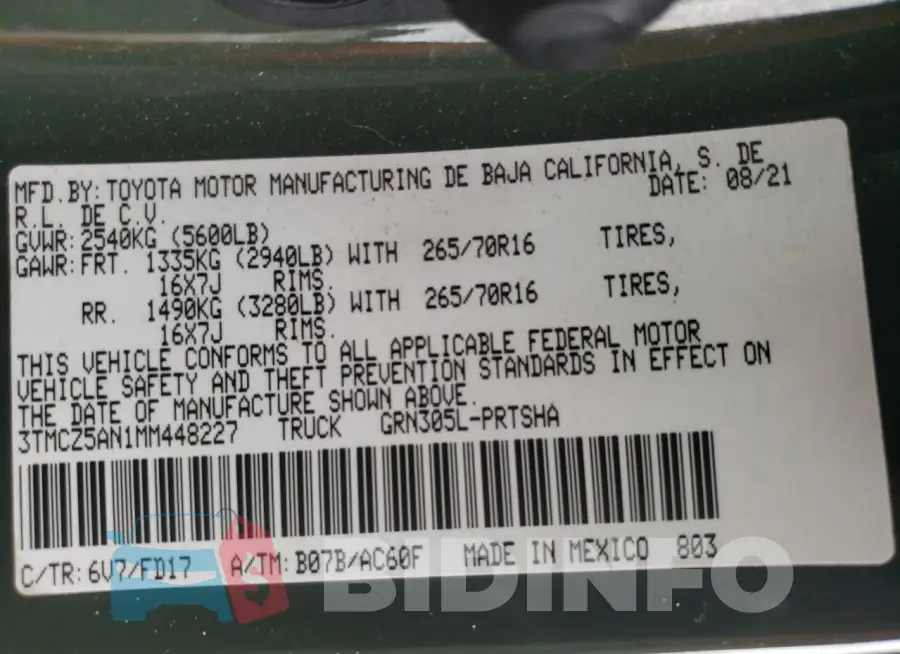 3TMCZ5AN1MM448227 Photo# 12