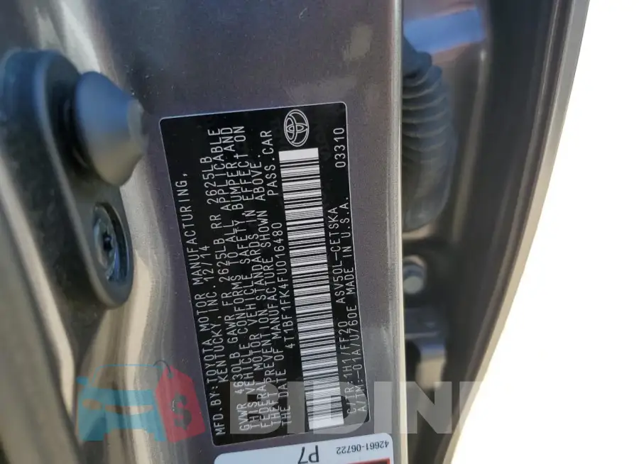 4T1BF1FK4FU016480 Photo# 13