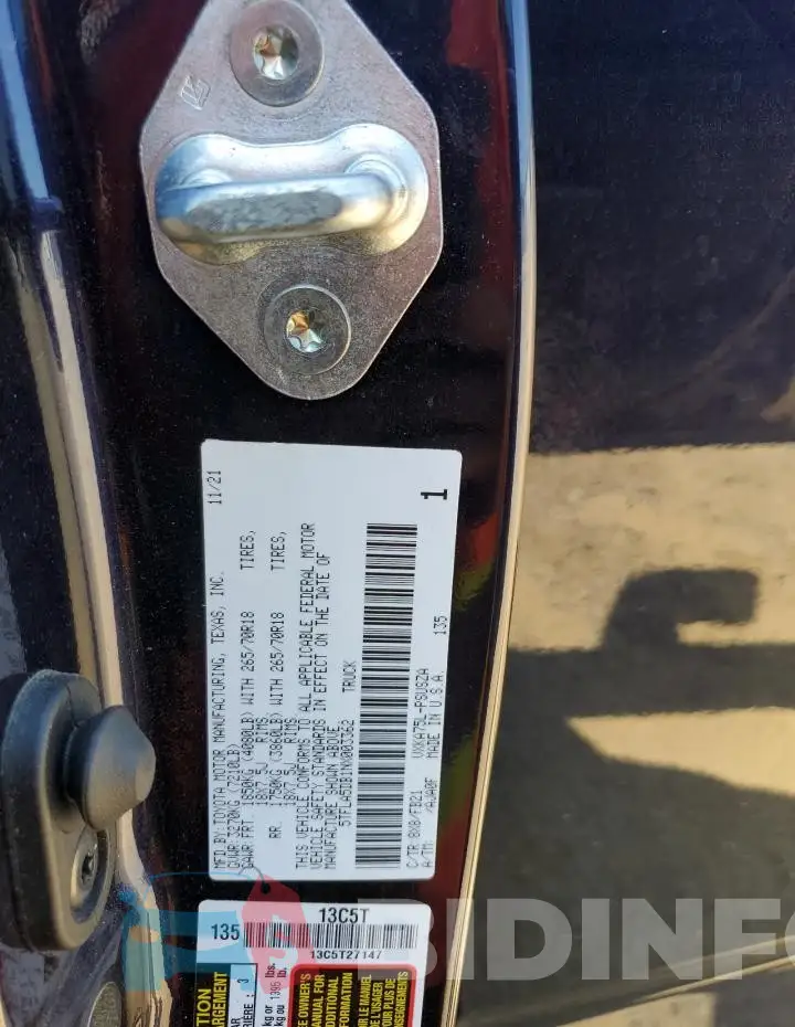 5TFLA5DB1NX003362 Photo# 12