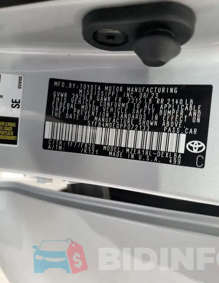 5YFB4MDE0PP072133 Photo# 12
