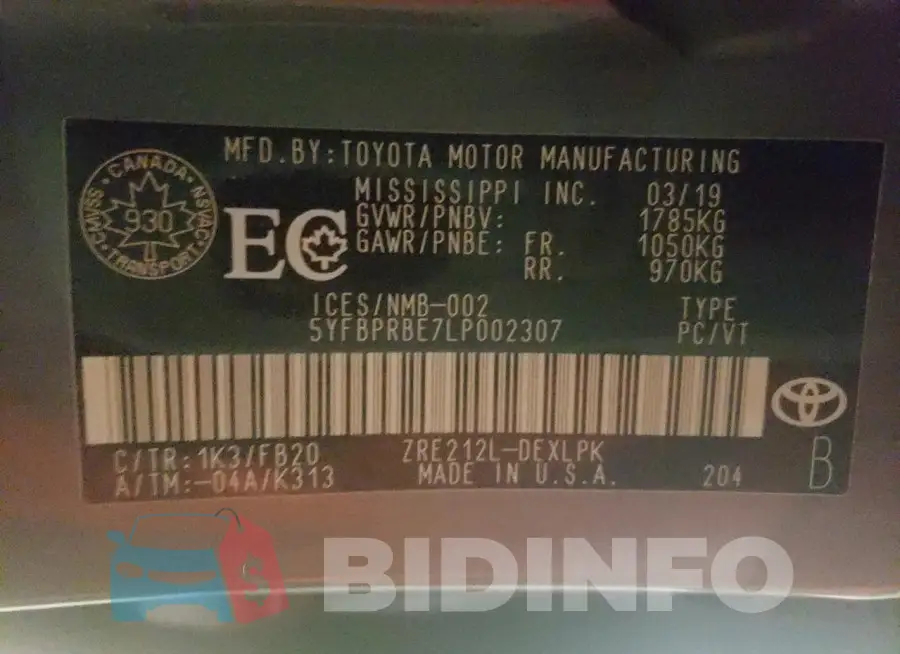 5YFBPRBE7LP002307 Photo# 13