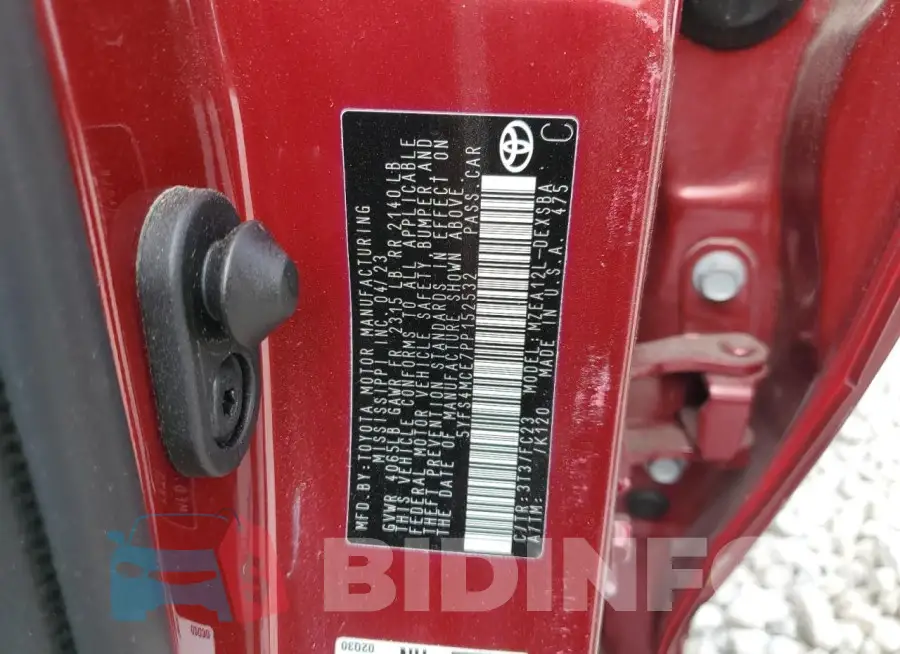 5YFS4MCE7PP152532 Photo# 12