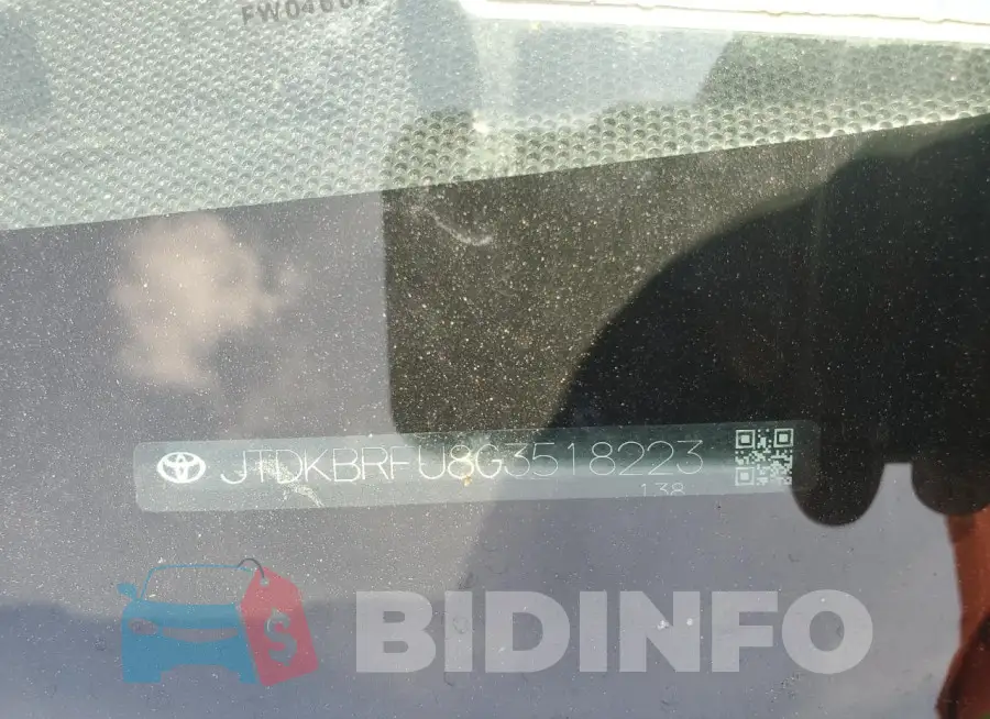 JTDKBRFU8G3518223 Photo# 12
