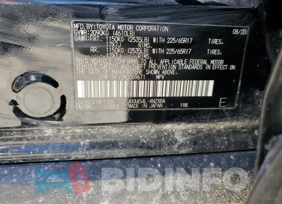 JTMF1RFV2MD069611 Photo# 13