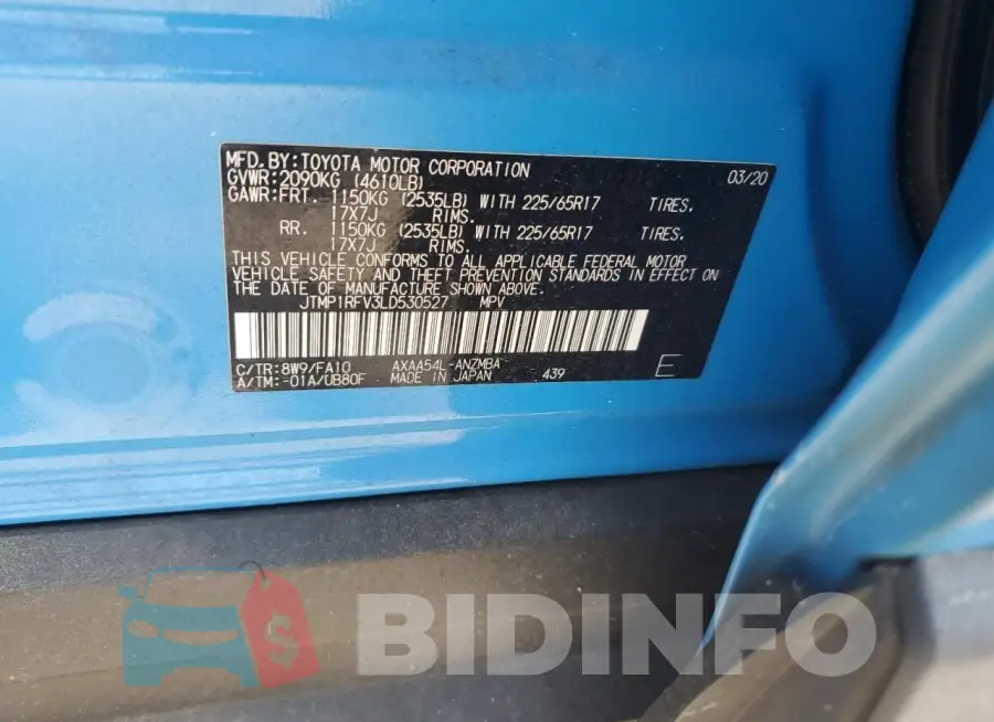 JTMP1RFV3LD530527 Photo# 12