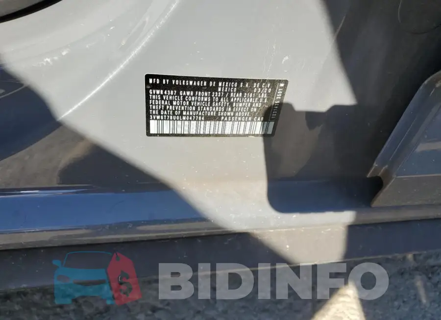 3VW6T7BU0LM047764 Photo# 12