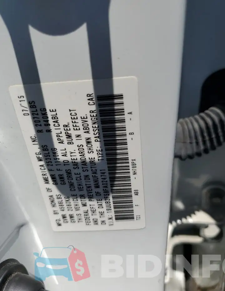 19UUB2F58FA024741 Photo# 12