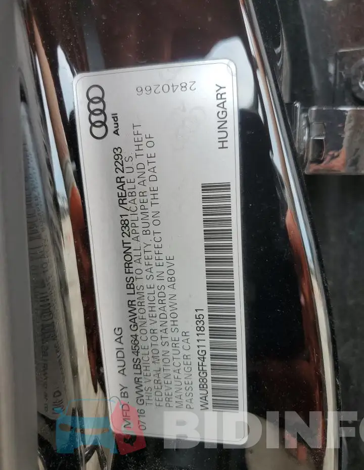 WAUB8GFF4G1118351 Photo# 12