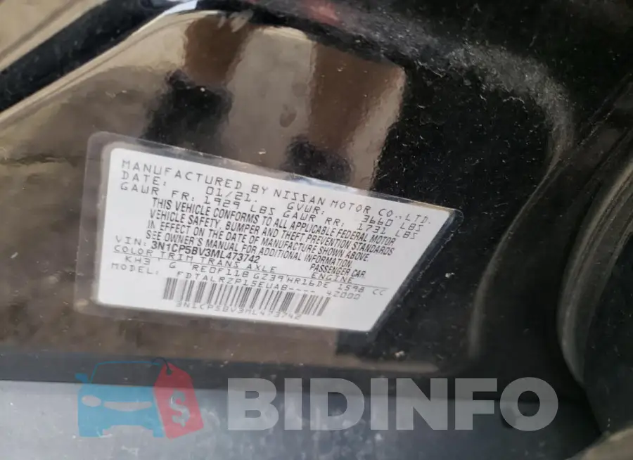 3N1CP5BV3ML473742 Photo# 12