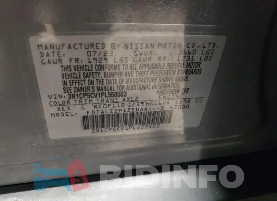 3N1CP5CV1PL558503 Photo# 13