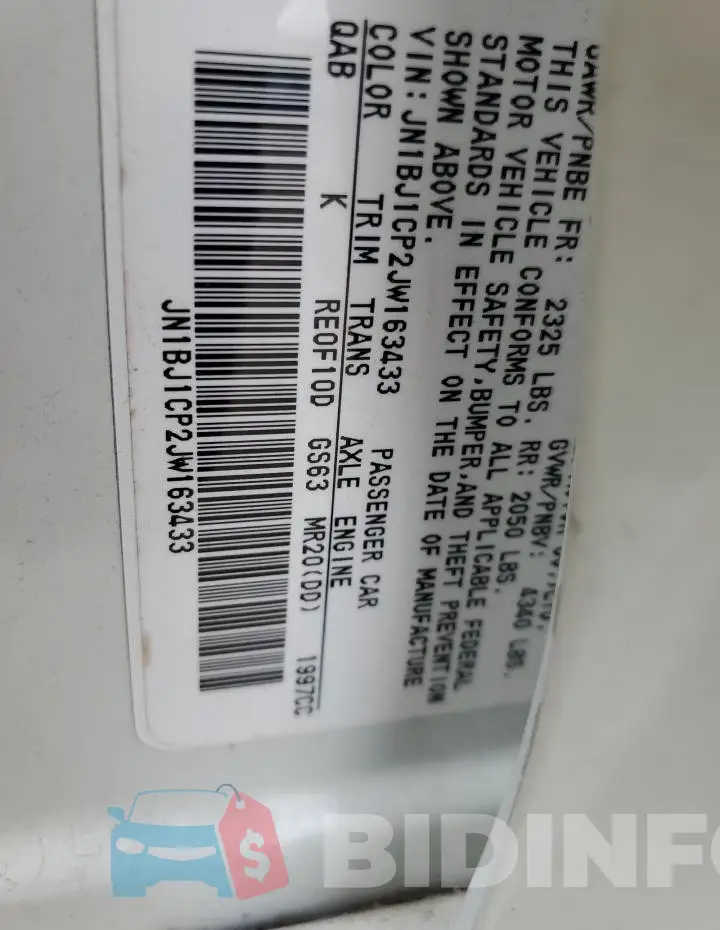 JN1BJ1CP2JW163433 Photo# 12