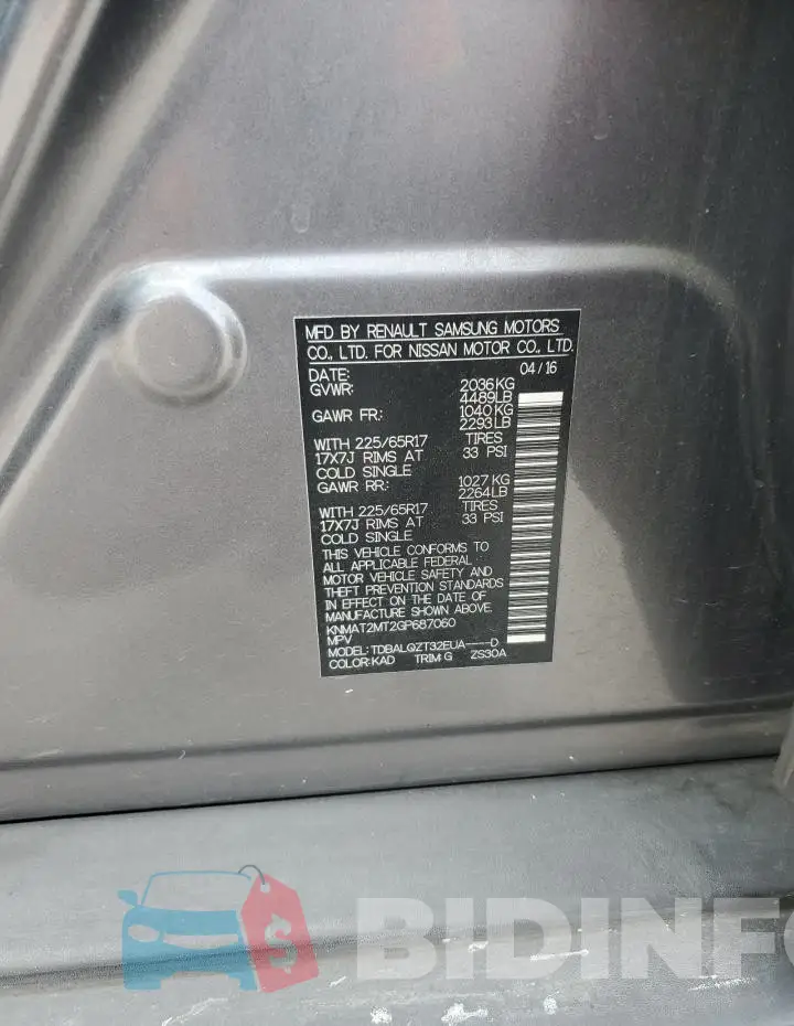KNMAT2MT2GP687060 Photo# 13