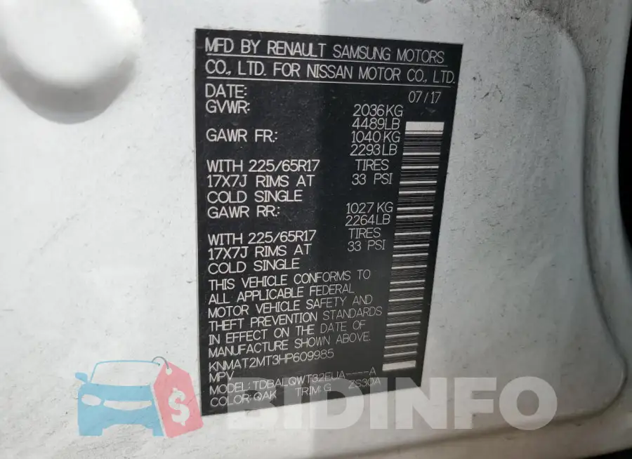 KNMAT2MT3HP609985 Photo# 13