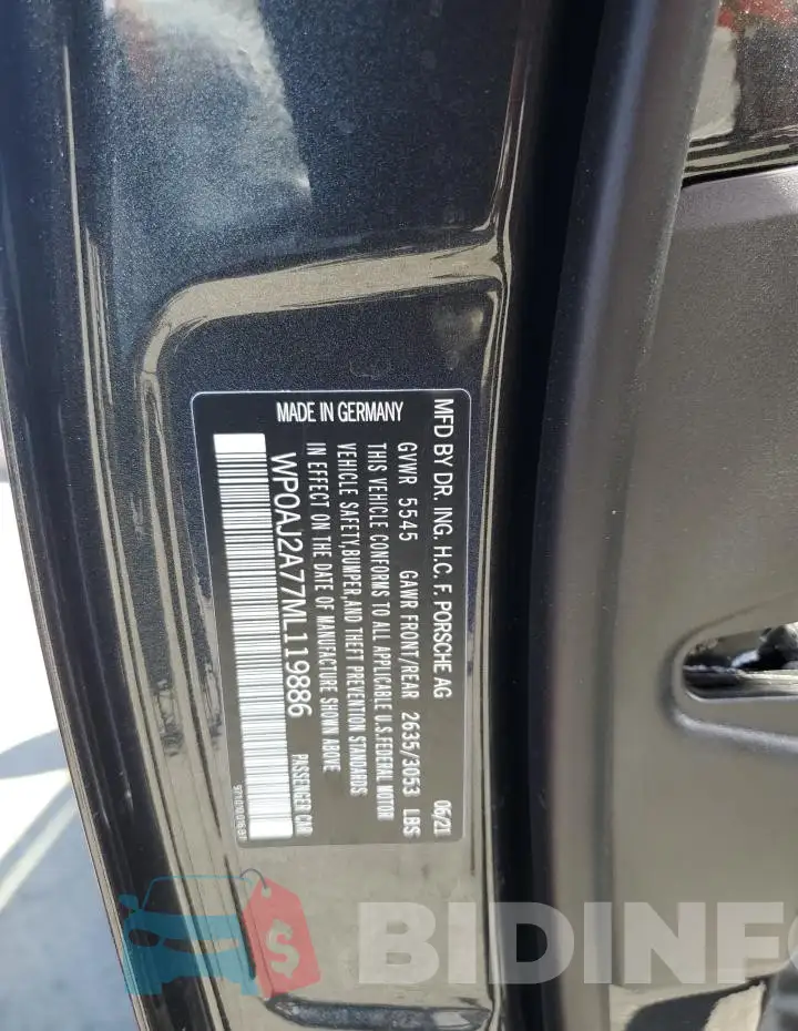 WP0AJ2A77ML119886 Photo# 12