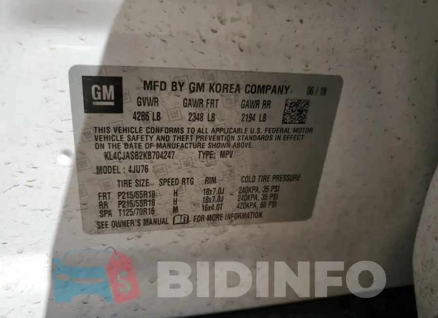 KL4CJASB2KB704247 Photo# 12
