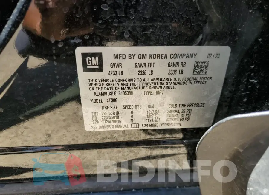 KL4MMDSL6LB105309 Photo# 13