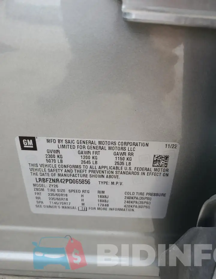 LRBFZNR42PD065856 Photo# 13