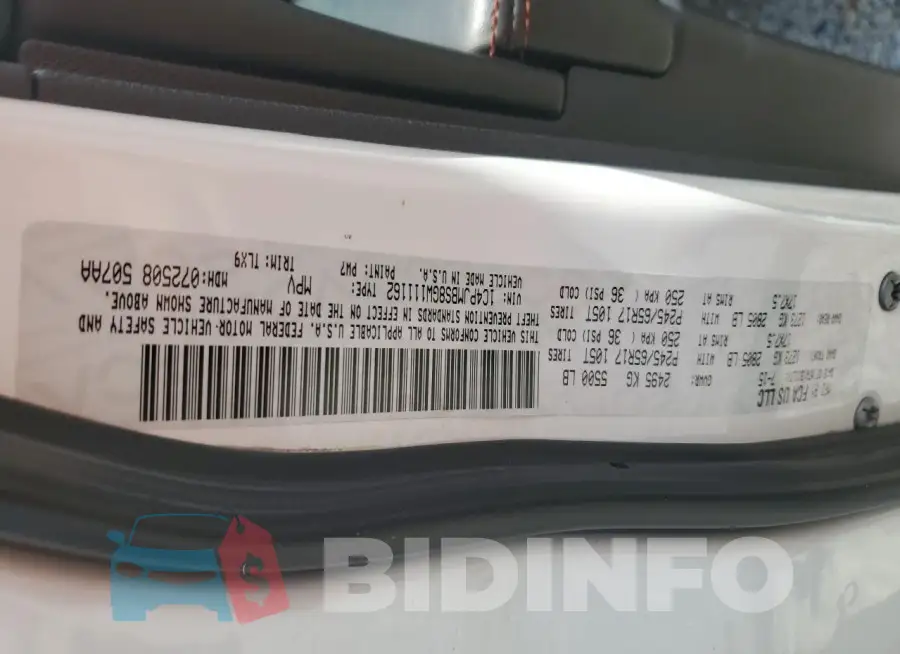 1C4PJMBS8GW111162 Photo# 13