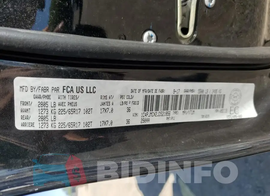 1C4PJMCX2JD521856 Photo# 14