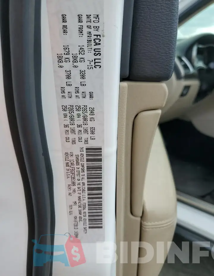 1C4RJFBG3FC951009 Photo# 14