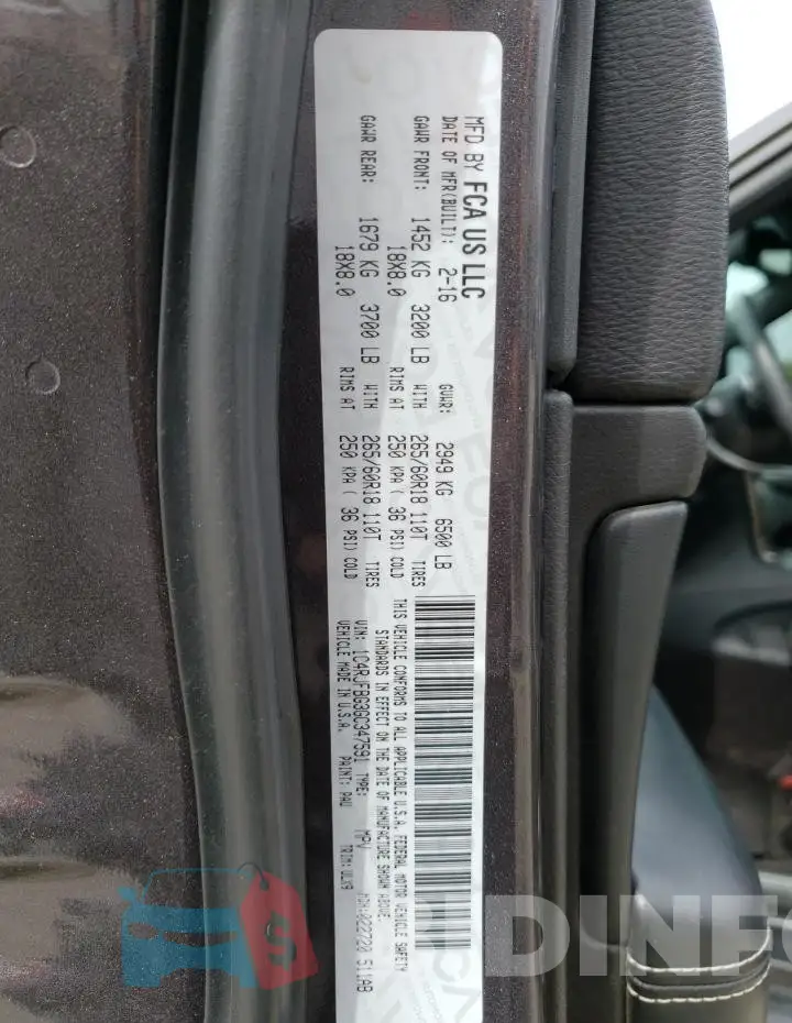1C4RJFBG3GC347591 Photo# 13